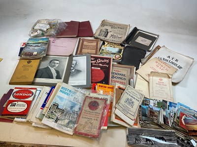 Lot 361 - A quantity of ephemera including music sheets,...