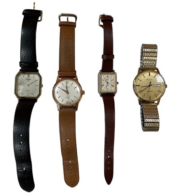 Lot 1744 - Four gentleman's wristwatches comprising an...