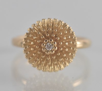 Lot 1218 - CARTIER; an 18ct gold Anemone diamond set ring...
