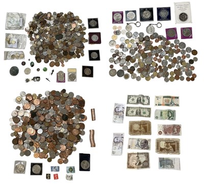 Lot 1678 - A large group of mixed UK and world coins...
