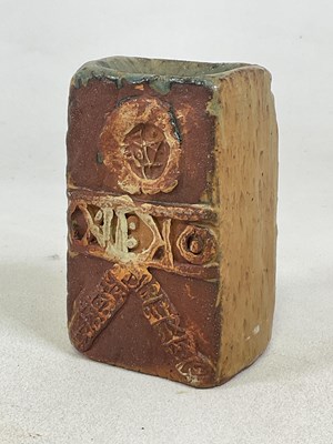 Lot 279 - BERNARD ROOKE, a Brutalist studio pottery vase,...