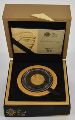 Lot 1610 - ROYAL MINT; a Altius Gold Series 1/4oz cased...