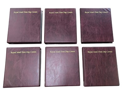 Lot 476 - Six albums of Royal Mail first day covers from...