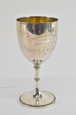 Lot 1090 - An early 20th century hallmarked silver trophy...