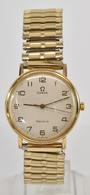 Lot 1717 - OMEGA; a vintage gentleman's stainless steel...