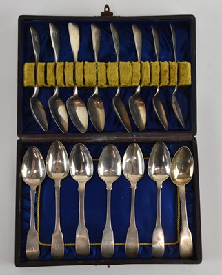 Lot 1062 - Fifteen 19th century hallmarked silver...