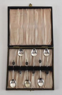 Lot 1180 - S W SMITH & CO; six George VI hallmarked...