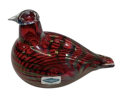 Lot 587 - OIVA TOIKKA FOR NUUTAJARVI IITTALA GLASS; a...