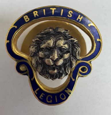 Lot 1213 - A 9ct yellow gold blue enamelled British...