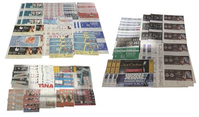 Lot 385 - A collection of assorted rock and pop tickets,...
