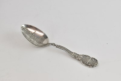 Lot 1173 - Four sterling silver souvenir spoons, one for...