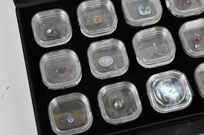Lot 203 - Two gem collector boxes containing twenty-four...
