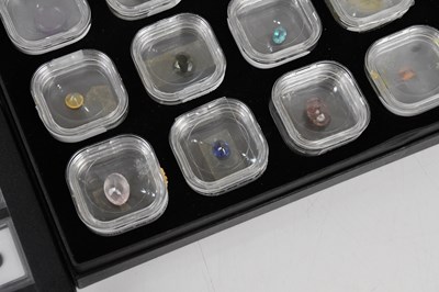 Lot 203 - Two gem collector boxes containing twenty-four...