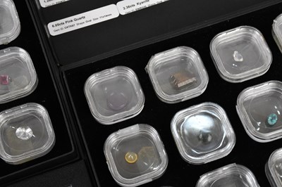 Lot 203 - Two gem collector boxes containing twenty-four...