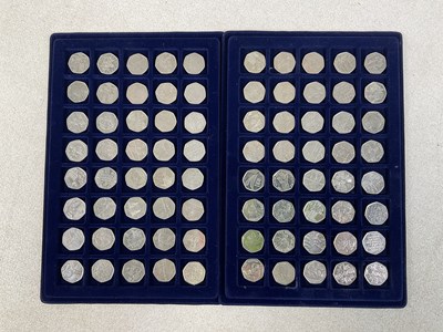 Lot 570 - A collection of eighty 50ps to include Beatrix...