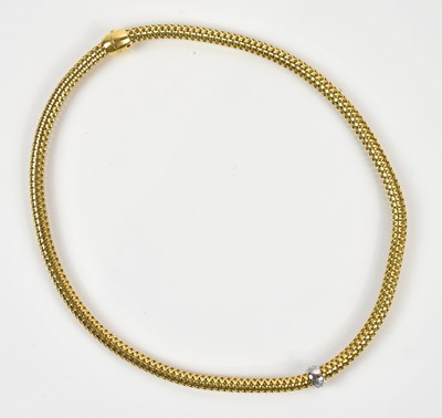 Lot 210 - ROBERTO COIN; a yellow metal diamond set...