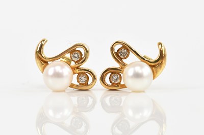 Lot 201 - BOODLE & DUNTHORNE; a pair of yellow metal...