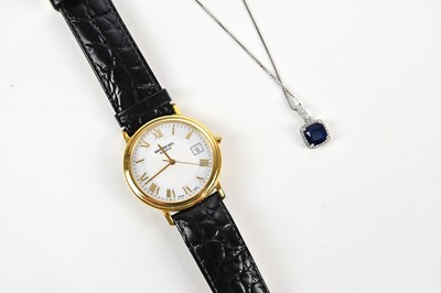 Lot 638 - RAYMOND WEIL; a gentleman's an 18K gold plated...