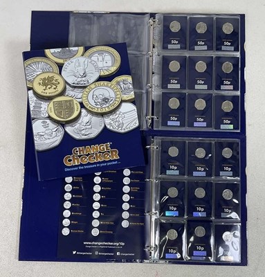 Lot 578 - CHANGE CHECKER; an album comprising thirty-one...