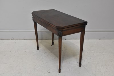 Lot 1131 - A 19th century mahogany card table, height...