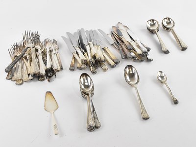 Lot 2001 - JAMES DIXON & SONS; a canteen of silver plated...