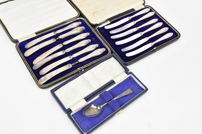 Lot 2232 - A cased Georgian hallmarked silver spoon,...