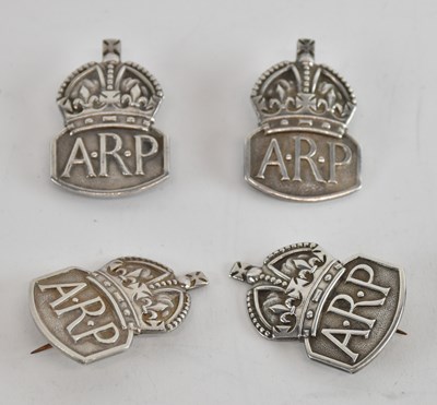 Lot 1166 - Four hallmarked silver ARP (Air Raid...