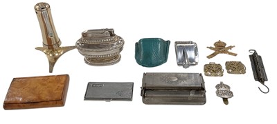 Lot 317 - RONSON; three lighters including two table...