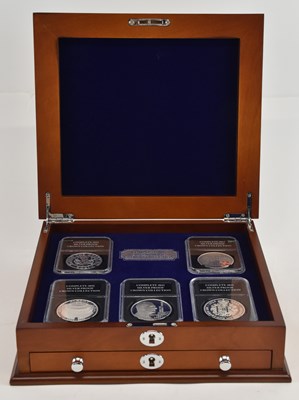 Lot 1640 - DANBURY MINT; a complete 2021 Silver Proof...