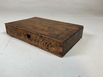 Lot 47 - A vintage Fry's wooden chocolate box inscribed...