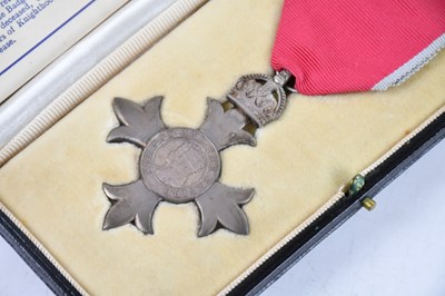 Lot 1230 - A civilian MBE awarded to Captain Risden...