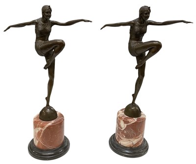 Lot 606 - AFTER J PHILIPP; a pair of reproduction Art...