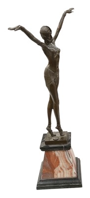 Lot 607 - AFTER DEMETRE CHIPARUS; a reproduction Art...