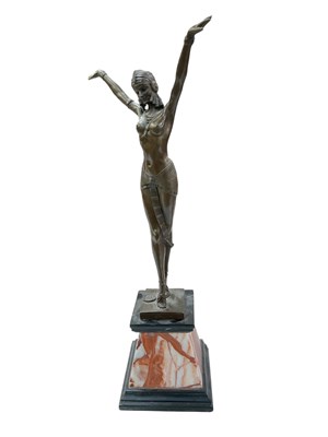 Lot 607 - AFTER DEMETRE CHIPARUS; a reproduction Art...