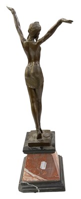 Lot 607 - AFTER DEMETRE CHIPARUS; a reproduction Art...