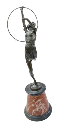 Lot 608 - AFTER B ZACH; a reproduction Art Deco style...
