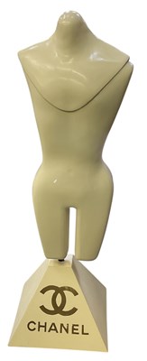 Lot 496 - CHANEL; a vintage white fibreglass mannequin...
