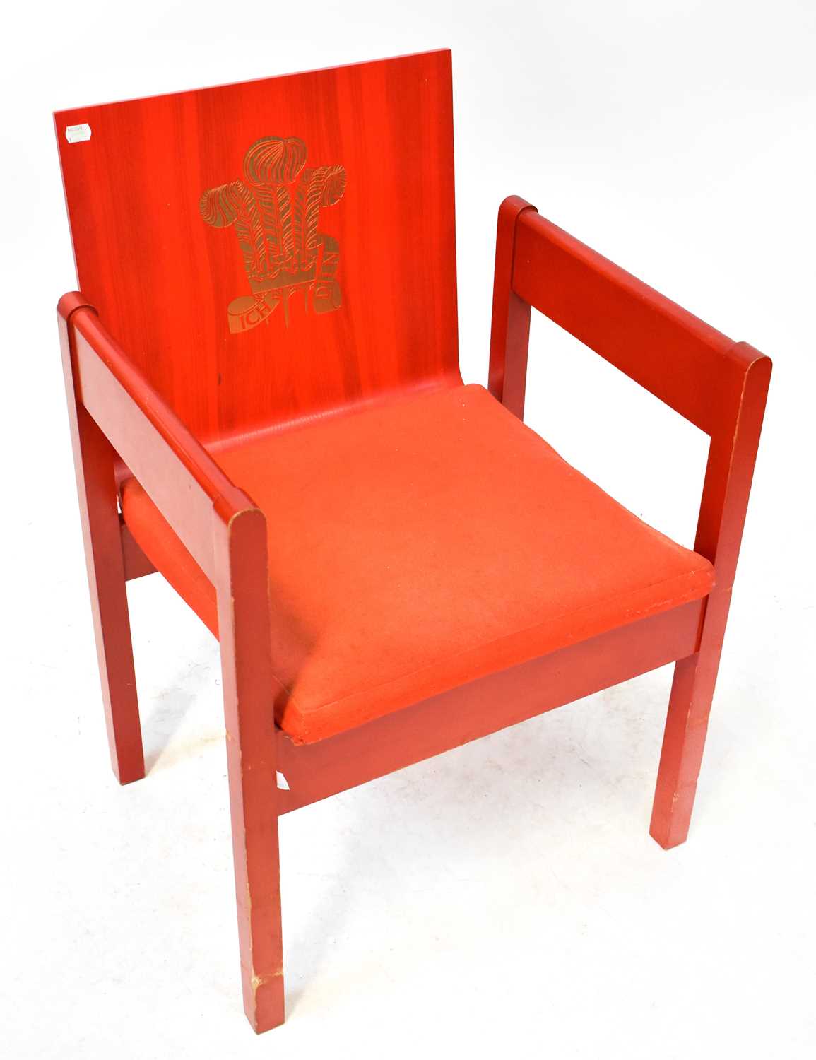 Lot 16 - HRH PRINCE OF WALES; an Investiture chair,...