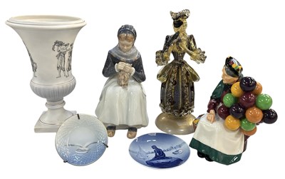 Lot 563 - ROYAL COPENHAGEN; a porcelain figure of a...