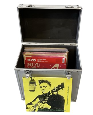 Lot 384 - ELVIS PRESLEY; nineteen records, all reissues,...