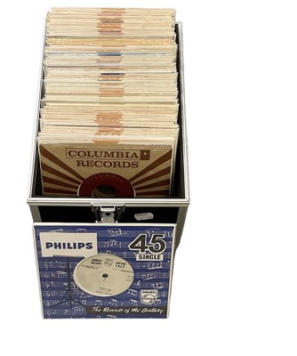 Lot 388 - A box of over seventy Johnny Horton 45rpm...