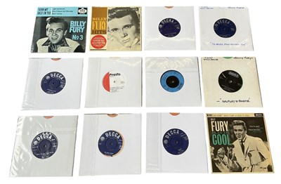 Lot 396 - BILLY FURY; twelve 45rpm records by Billy Fury...