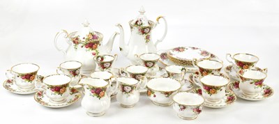Lot 1703 - ROYAL ALBERT; a part tea service in the 'Old...