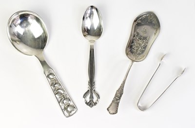 Lot 724 - Two pieces of Danish silver, comprising a...