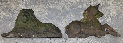 Lot 2691 - A pair of 19th century cast iron architectural...