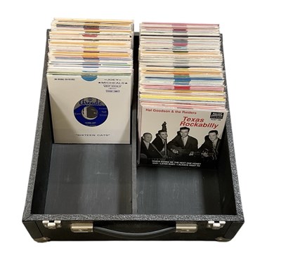 Lot 363 - ROCKABILLY; a collection of over eighty 45rpm...