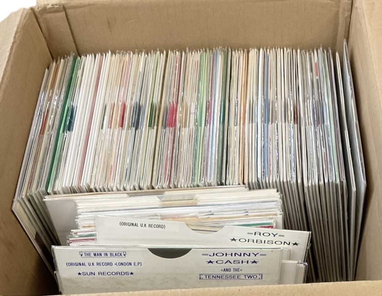 Lot 366 - ROCKABILLY & COUNTRY; a collection of 45rpm...