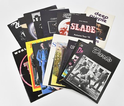 Lot 300 - A collection of tour programmes for rock bands,...