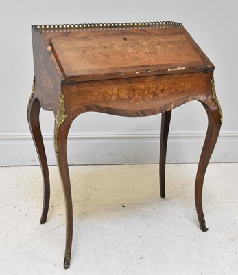 Lot 1158 - A late 19th century French kingwood and inlaid...