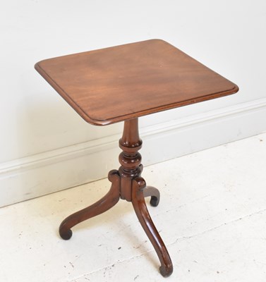 Lot 1172 - A 19th century mahogany tilt-top tripod table,...